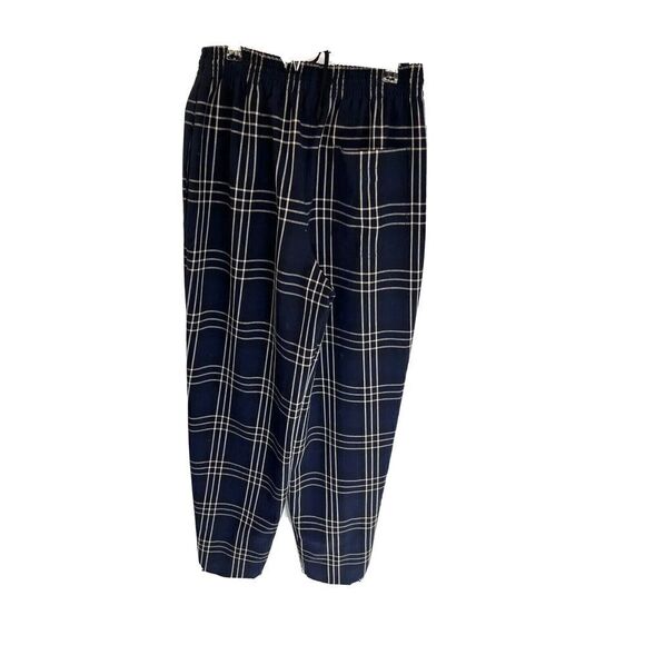 Aritzia Wilfred Blue Plaid High Rise Soleste Pants Size Small Cuffed Windowpane - Picture 4 of 12